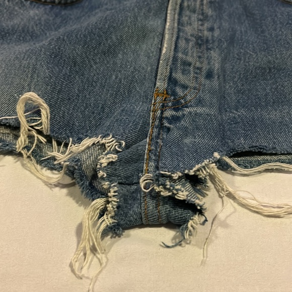 Re /Done Jean denim shorts - Picture 5 of 7